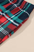 Multicolor ALL IS BRIGHT Graphic Christmas Plaid Pajamas Set